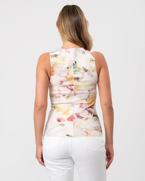 AIMLEY-Tops-Stitch Detail Printed Racer Top- Ted Baker Romania